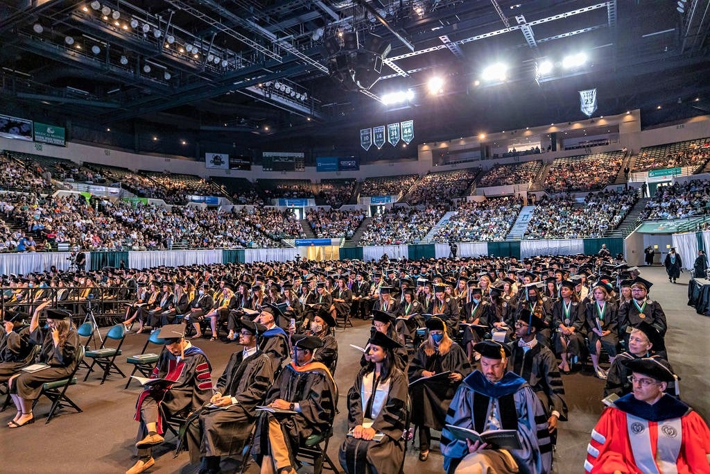 CSU Commencement Honors Spring 2022 Graduates at Wolstein Center